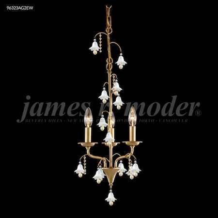 James R Moder Murano Collection 3 Arm Pendant 96323AG11W